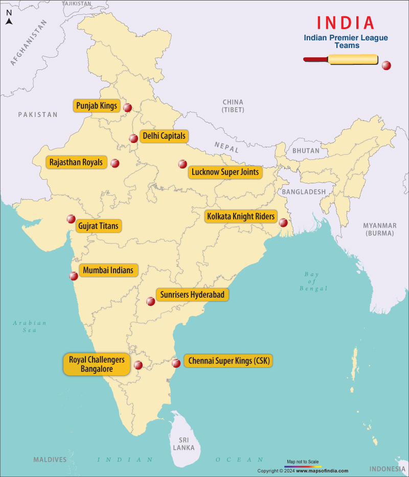 Location-of-IPL-Teams